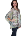 Printed Kaftan Blouse - E80