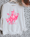 Pink Bull Rider TEE, CREWNECK or QUARTER ZIP