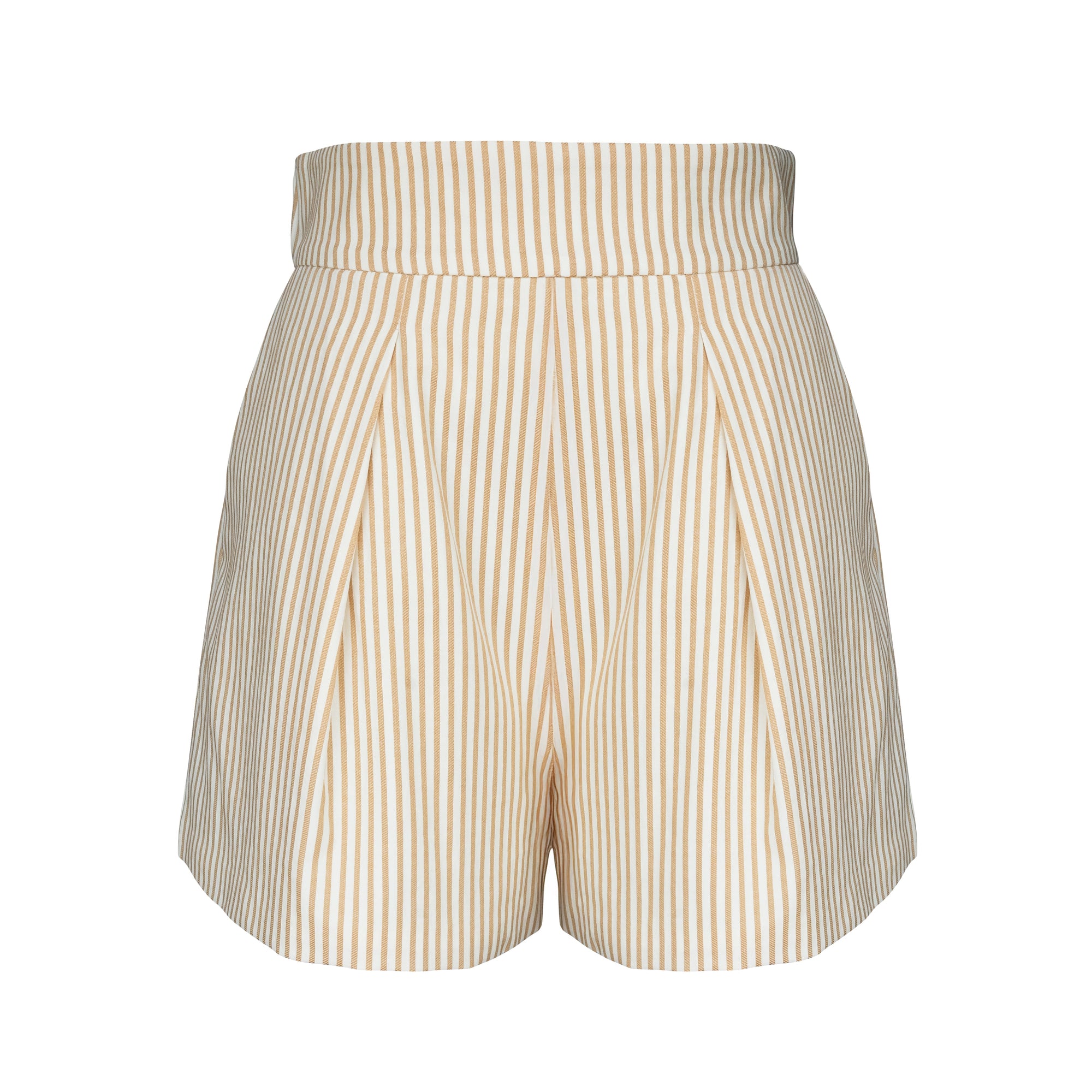 MASON'S DAUGHTER | Olivia Short, Mustard Striped Seersucker