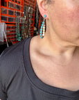 Kingman Turquoise Dangle Earrings – Sterling Silver, Lightweight, USA Made