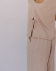 The Rio Linen Set in Tan