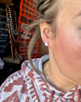 Pink Conch Stud Earrings by Esther White – Sterling Silver