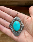 Big Pendant -Turquoise & Sterling Silver