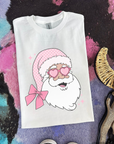 Pink Santa Tee or Crewneck