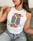 Cowboy Boots Cropped Tank