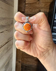 Small Round Spiny Oyster Pendant – Sterling Silver