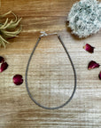 14 inch 3 mm sterling silver pearls - choker