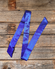 Electric Blue Western Skinny Mini Wild Rag Scarf / Cowgirl Necktie