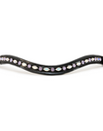 Paris Navette Crystal Patent Midline Browband - AB & Light Amethyst