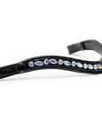 Paris Navette Crystal Patent Midline Browband - Light Sapphire Shimmer