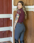 Evolution Full Seat Breeches - Jet Set Gray & Anthracite