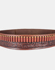 Embossed Revolver Cartridge Belt - 2.5"