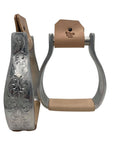 Engraved Aluminum Visalia Show Stirrups