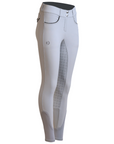 Evolution Mid Waist Full Seat Breeches - Light Alloy Gray
