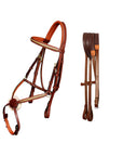 ExionPro Brass Clincher Figure 8 Bridle with Rubber Reins