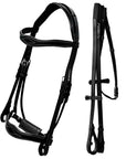 ExionPro Broad Wave Shape Designer Fancy Dressage Bridle & Web Reins