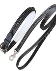ExionPro Black Bling Dog Collar With Leash