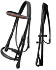 ExionPro Net Braided Browband & Dressage Bridle with Web Reins