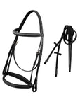 ExionPro Thin Noseband Padded Hunter Bridle with Reins