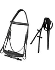 ExionPro Designer Fancy Stitched Bridle with Flash and Rubber Reins