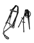 ExionPro Designer Fancy Stitched Figure 8 English Bridle With Rubber Reins