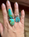 MJ collection - Bug Ring Turquoise - Adjustable - Sterling Silver