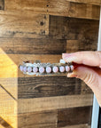 Cuff Bracelet - Pink Conch & Sterling Silver