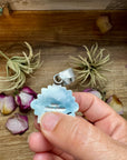 Flower Pendant with Sonoran Gold Turquoise – Option 2 – Sterling Silver