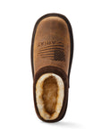 Boys Patriot Slipper- Dusty Brown