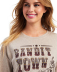 Saloon LS Top- Brown Oatmeal
