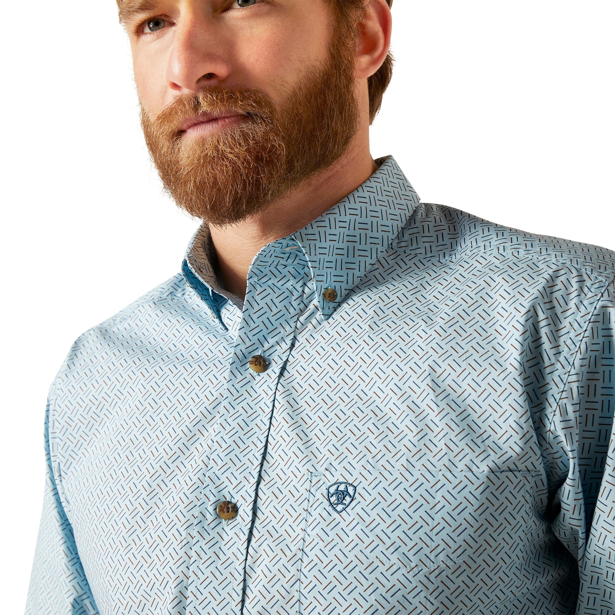 Ariat Gio Fitted LS- Sky Blue