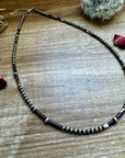 20 inch - NFR collection - sterling silver and purple spiny