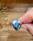 Heart Ring - Size 6 -Dahlia ring and sterling silver II