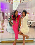 Feather Bandage Dress *color options