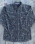 Black Paisley Men’s Western Shirt