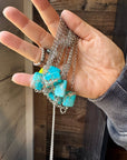 16 inch long necklace and turquoise Variscite