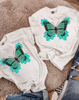 Western Butterfly TEE or CREWNECK