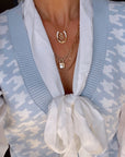 Horseshoe Initial Necklace