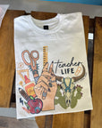 Western Teacher TEE, CREWNECK or QUARTER ZIP