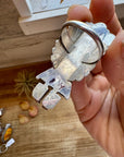 The Kachina Ring – Size 8 – Sterling Silver – Kingman Turquoise – Navajo Handmade