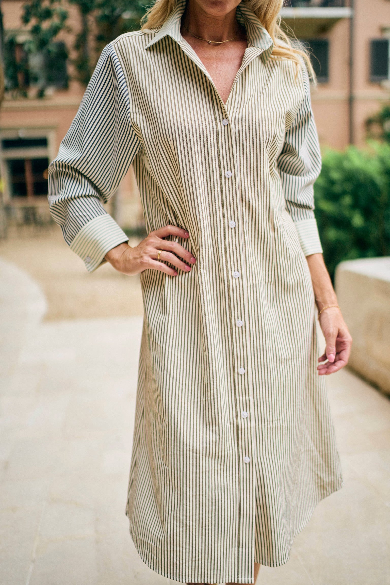MASON'S DAUGHTER | Sutton Shirtdress, Multi Stripe