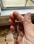 Naja Pendant - sterling silver with kingman turquoise