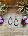 Purple Spiny Oyster Earrings – Sterling Silver Pearls