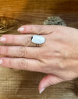 Small Ring - Size 8 - White Buffalo Ring & sterling silver II