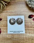 Smaller Round Sterling silver stud earrings