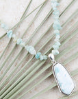Natural Wonders Blue Larimar and Sterling Silver Necklace