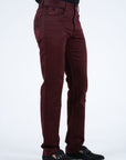 Slade Men's Burgundy Relaxed Fit Stretch Pants