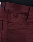 Slade Men's Burgundy Relaxed Fit Stretch Pants