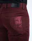 Slade Men's Burgundy Relaxed Fit Stretch Pants