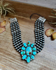 Princess Sonoran Turquoise Necklace – Emerson Thompson, Native Made, Sterling Silver
